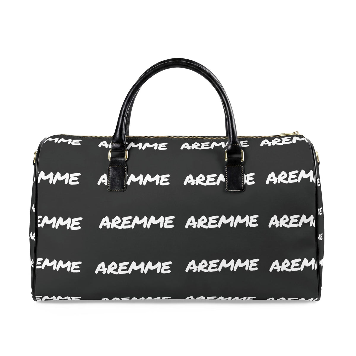 AREMME Patterned Leather Travel Bag