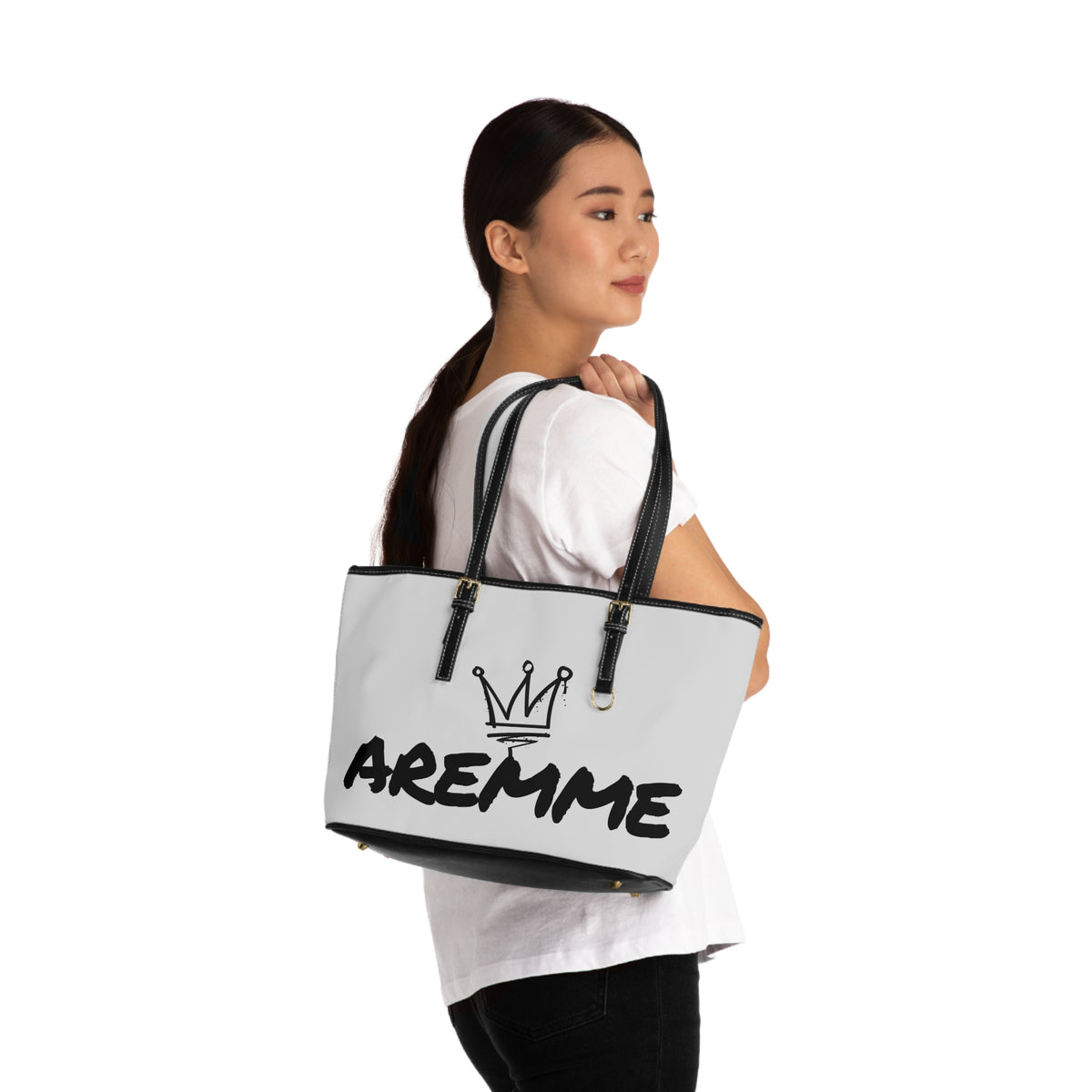 AREMME PU Leather Shoulder Bag