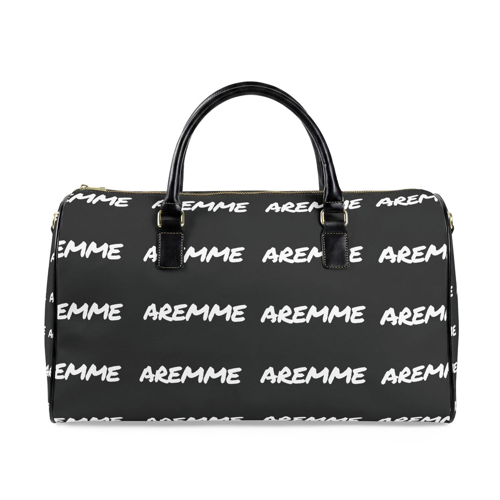 AREMME Patterned Leather Travel Bag