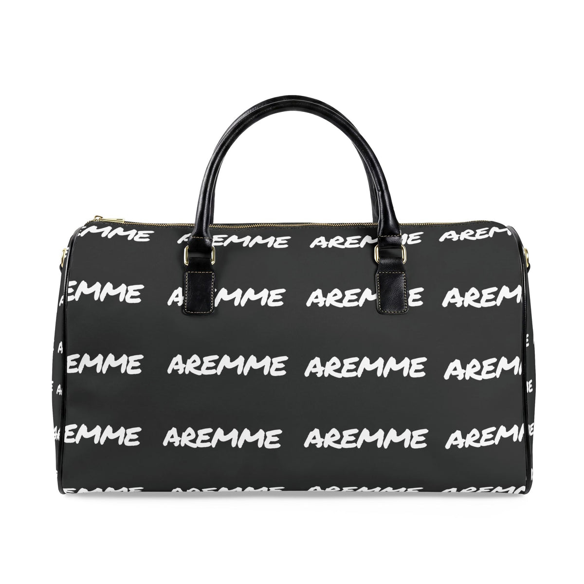 AREMME Patterned Leather Travel Bag