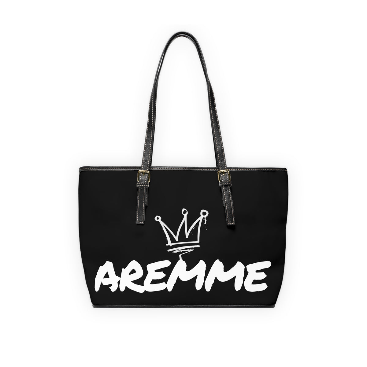 AREMME Crown PU Leather Shoulder Bag