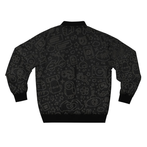 "BLACK SKETCH" Bomber Jacket