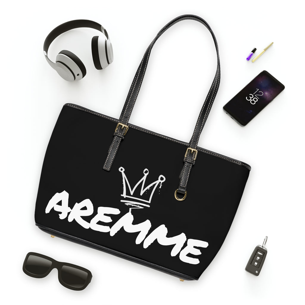 AREMME Crown PU Leather Shoulder Bag