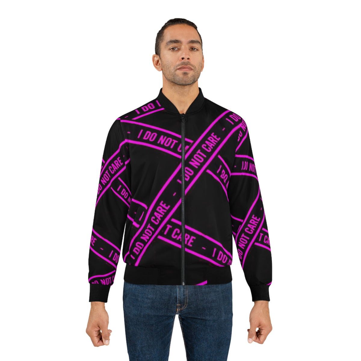 "I DO NOT CARE" Bomber Jacket